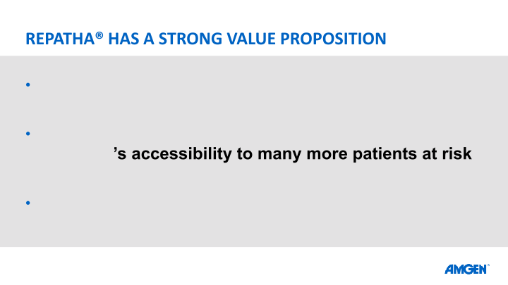 Repatha: Steps to Improve Affordability and Access for Patients with Cardiovascular Disease slide image #10