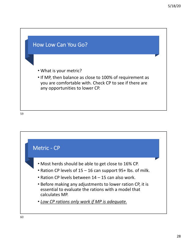 Feeding Lower Protein Rations – How Low Can We Go? slide image #29