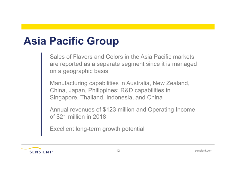 Sensient Technologies Corporation slide image #13