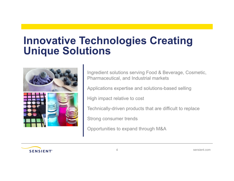 Sensient Technologies Corporation slide image #5