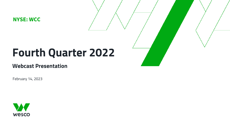 Fourth Quarter 2022 Webcast Presentation image