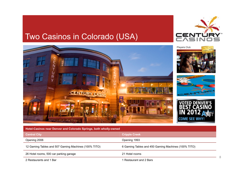 Century Casinos Corporate Presentation  slide image #9