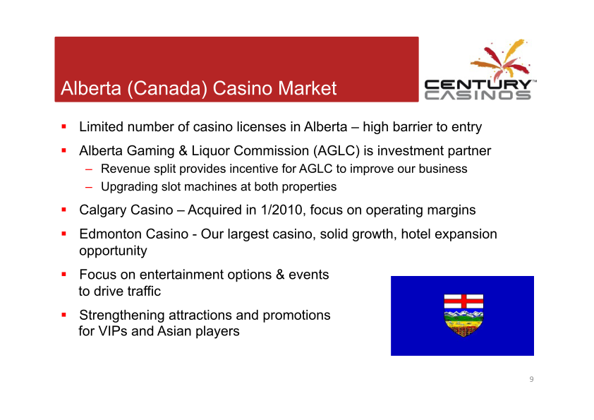 Century Casinos Corporate Presentation  slide image #10