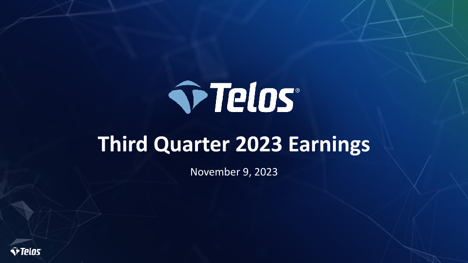 Telos Third Quarter 2023 Earnings image