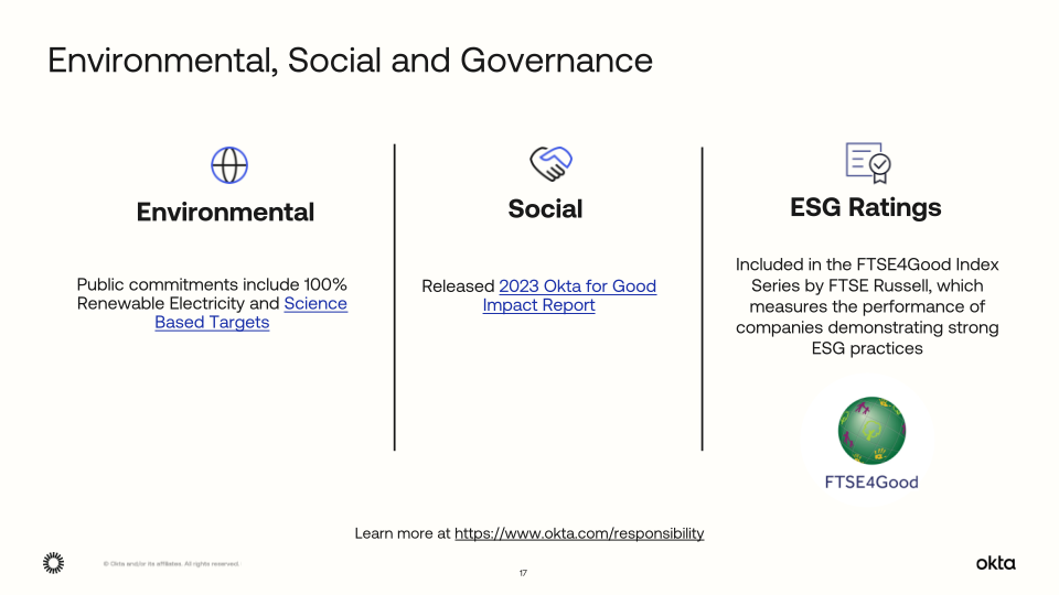 Okta Q2 Fy24 Investor Presentation slide image #18