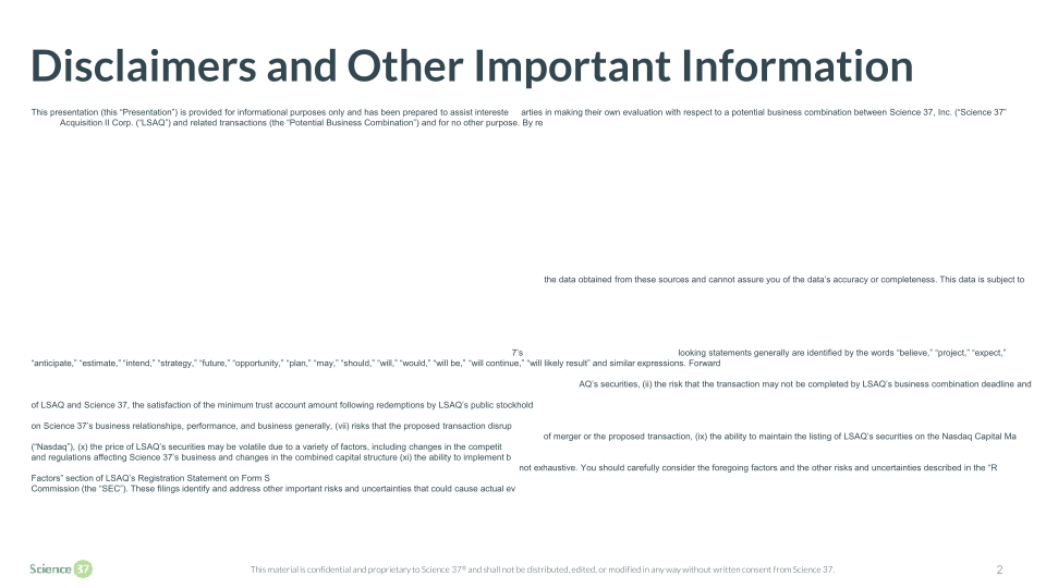 Science 37 Technologies Company Presentation slide image #3