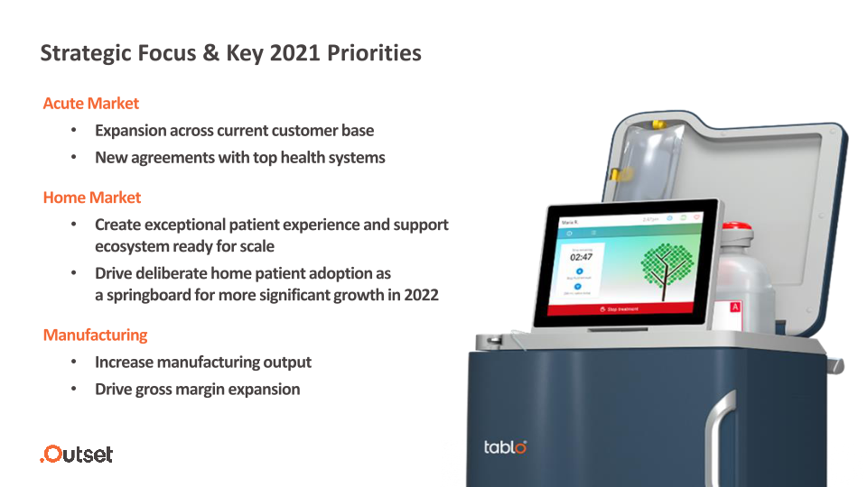 Outset Medical Fourth Quarter & Full Year 2020 Earnings Call slide image #9