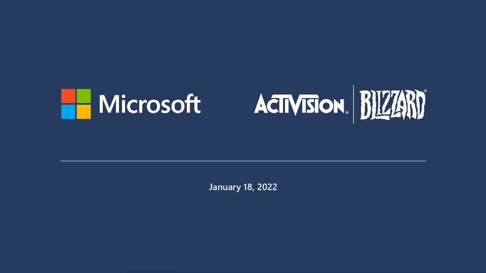 Microsoft + Activision | Blizzard image