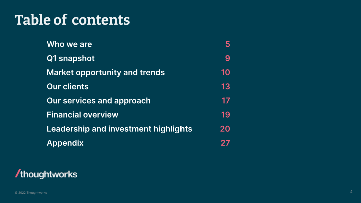 Thoughtworks Q1 2022 Investor Presentation slide image #5