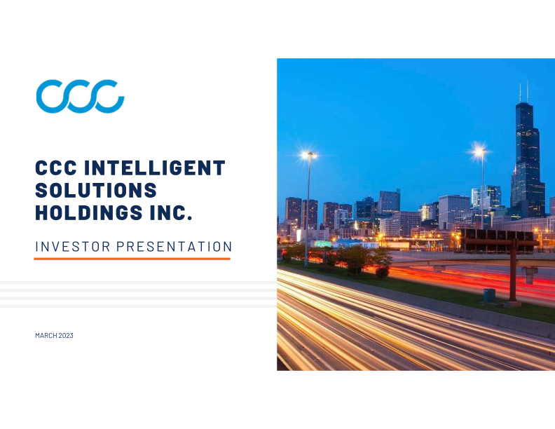 CCC Intelligent Solutions Holdings Inc Investor Presentation image