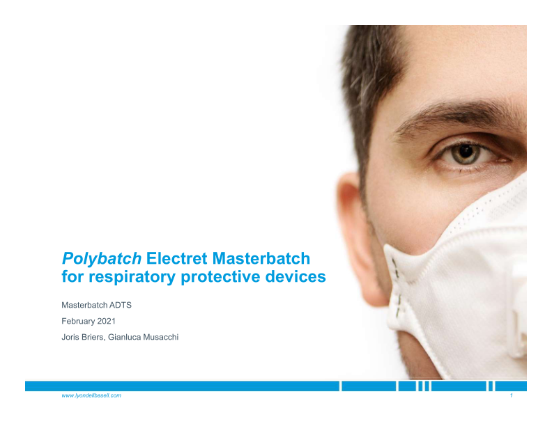 Polybatch Electret Masterbatch For Respiratory Protective Devices image