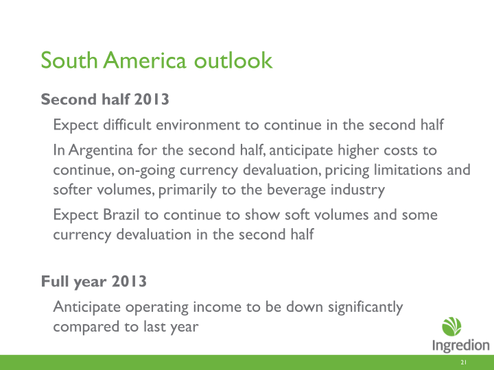 Second Quarter 2013 Earnings Call slide image #22