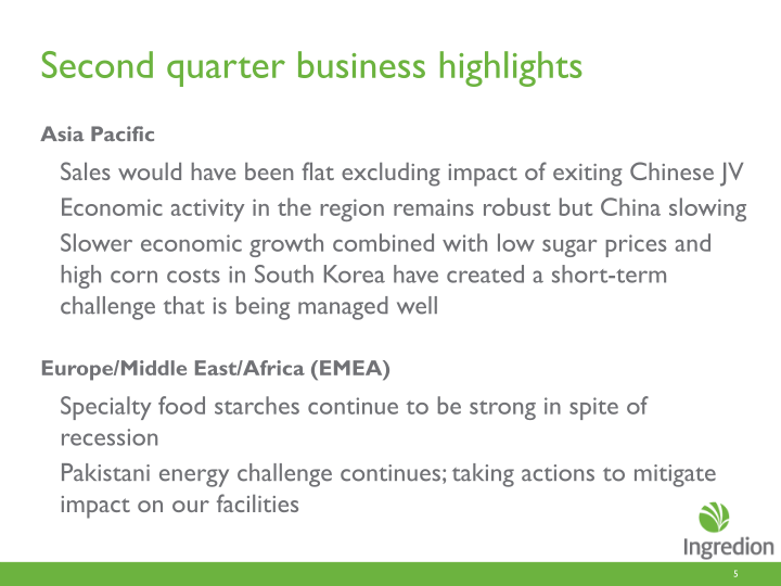 Second Quarter 2013 Earnings Call slide image #6