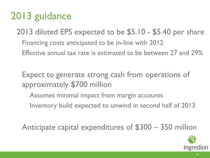 Second Quarter 2013 Earnings Call slide image #20