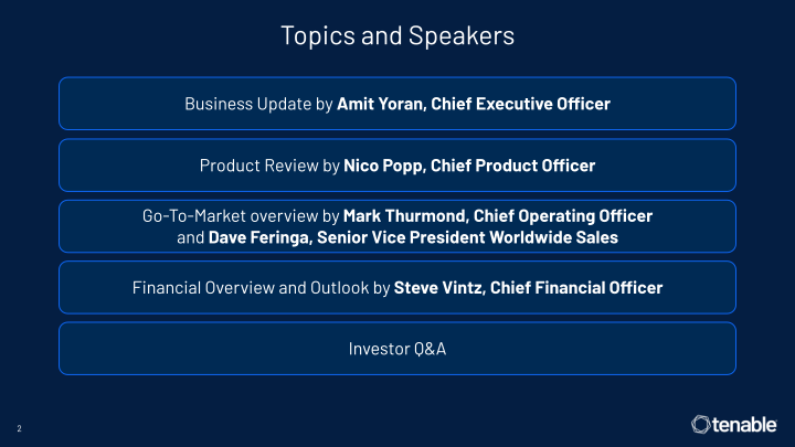 Tenable Investor Day slide image #3