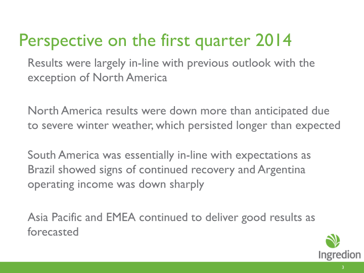 First Quarter 2014 Earnings Call slide image #4