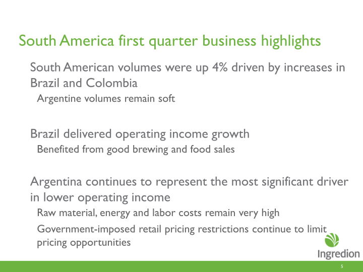 First Quarter 2014 Earnings Call slide image #6