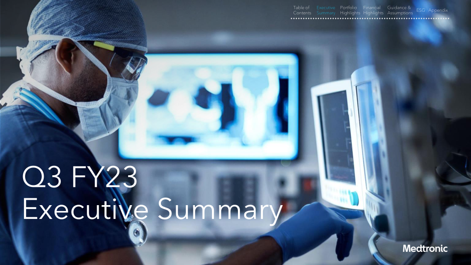 Medtronic plc Q3 FY23 slide image #5