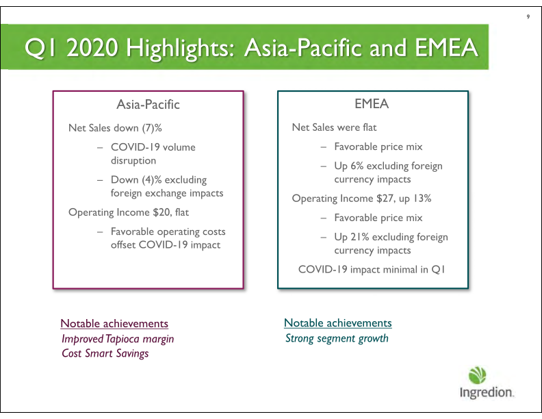 First Quarter 2020 Earnings Call slide image #10