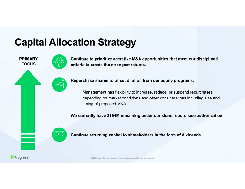 Progress Financial Results slide image #11