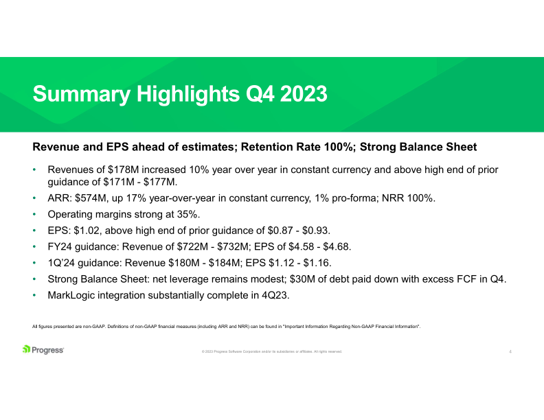 Progress Financial Results slide image #5