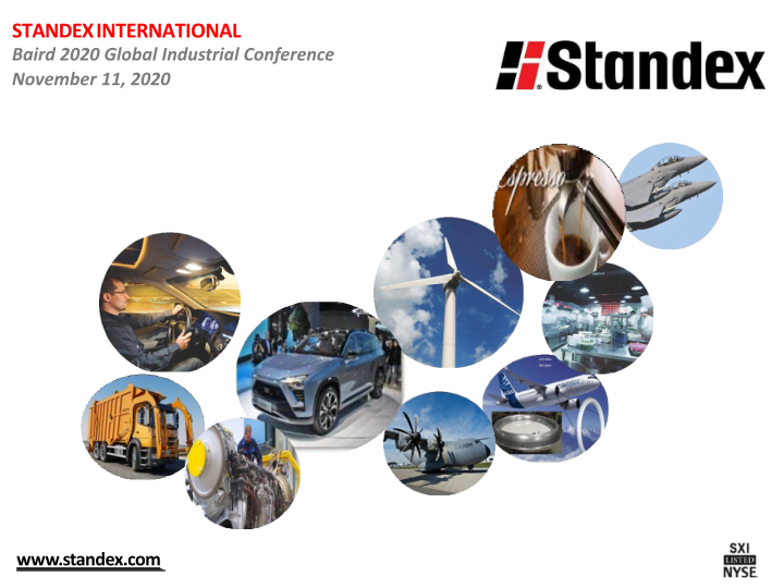 Standex International Baird 2020 Global Industrial Conference image