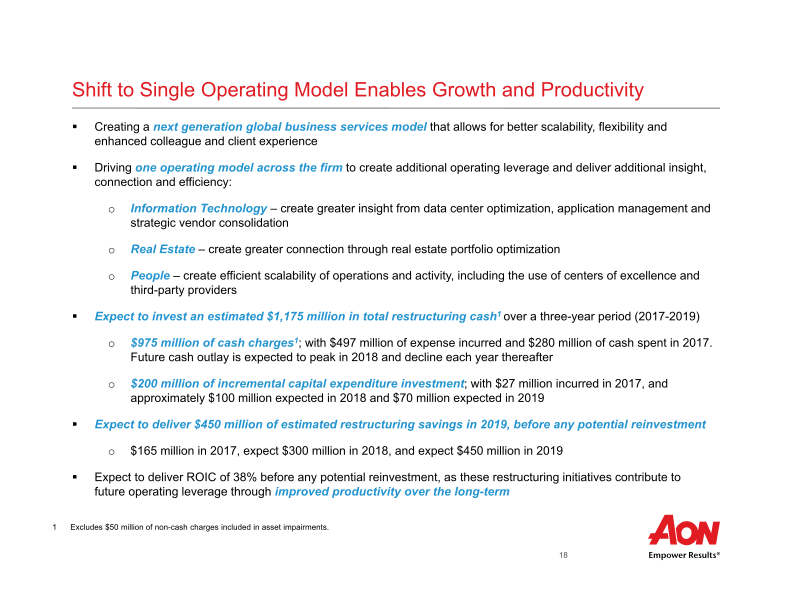 Aon Plc Second Quarter 2018 Results  slide image #20