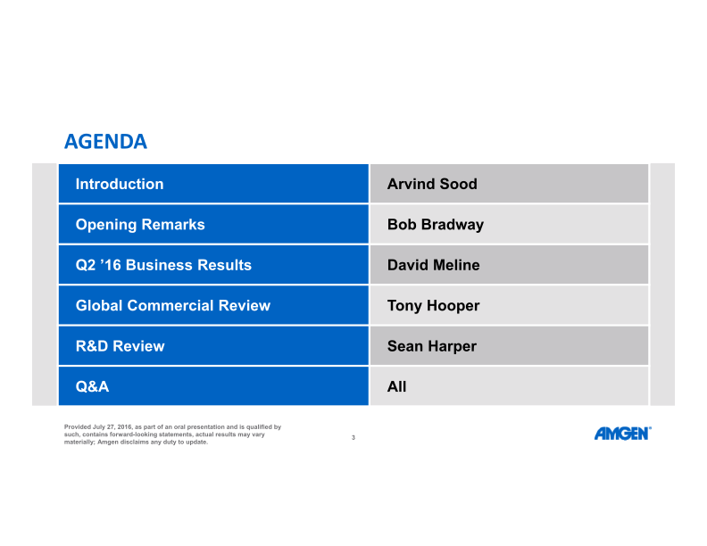 Q2 ’16 Earnings Call slide image #4