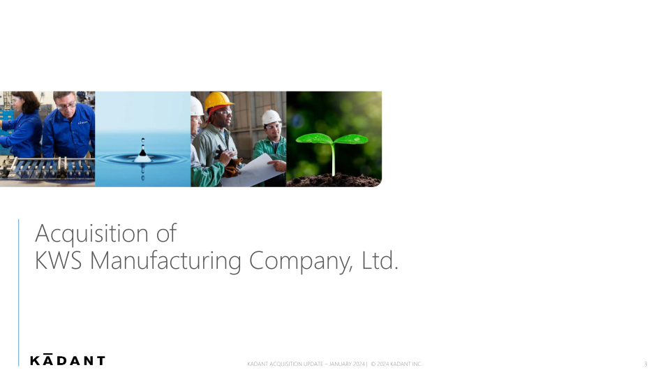 Acquisition of Kws Manufacturing Company, Ltd. slide image #4