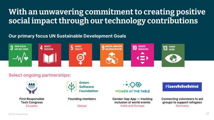 Thoughtworks Q4 2022 Investor Presentation slide image #28