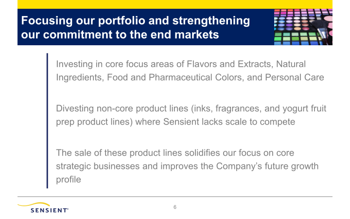 Sensient Fourth Quarter 2020 Investor Presentation slide image #7