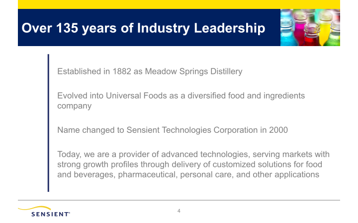 Sensient Fourth Quarter 2020 Investor Presentation slide image #5