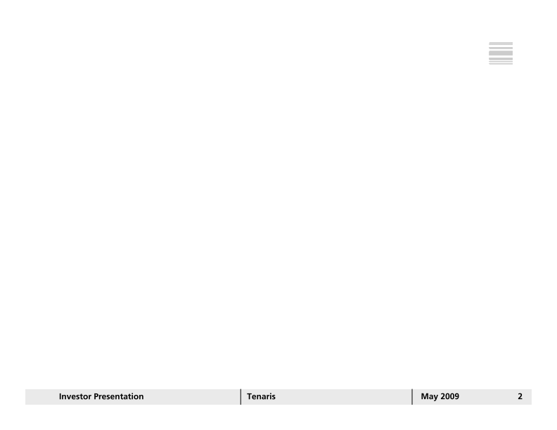 Tenaris Investor Presentation slide image #3