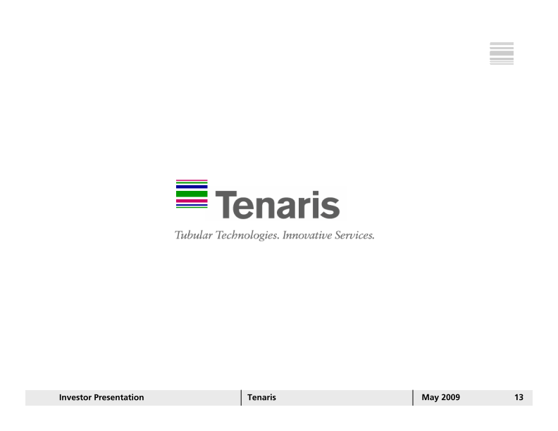 Tenaris Investor Presentation slide image #14