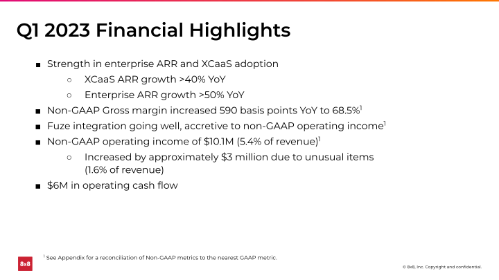 First Quarter FY 2023 slide image #6