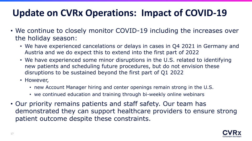 CVRX 40th Annual J.P. Morgan Healthcare Conference slide image #18