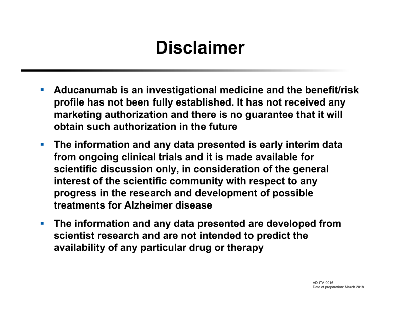 The Importance of Early Identification of Alzheimer’s Disease Company Presentation slide image #4