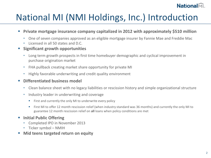 NMI Holdings Inc Investor Presentation slide image #4