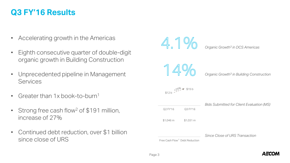 Third Quarter Fiscal 2016 slide image #5