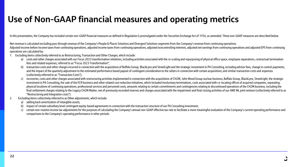 Jacobs Fiscal 2023 First Quarter Results slide image #23