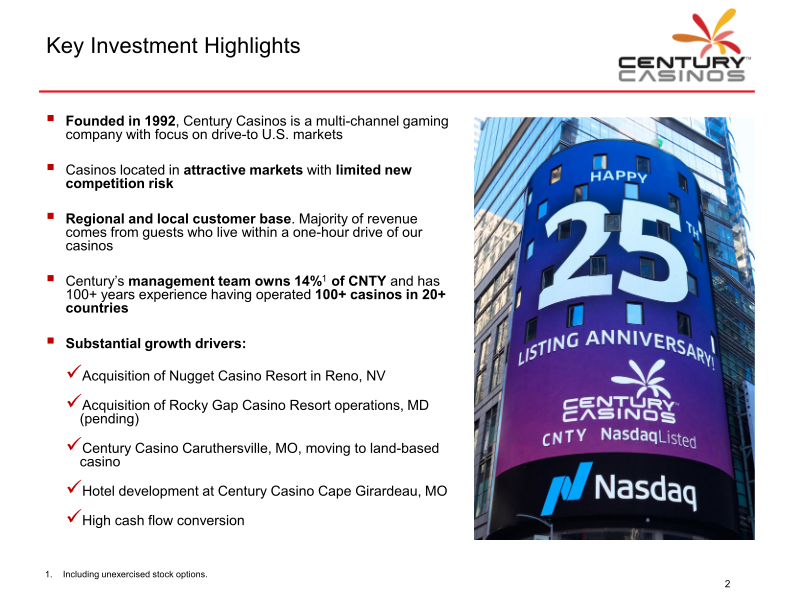 Century Casinos Investor Presentation slide image #4