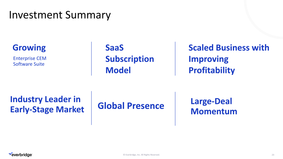 Everbridge First Quarter 2023 Investor Presentation slide image #24