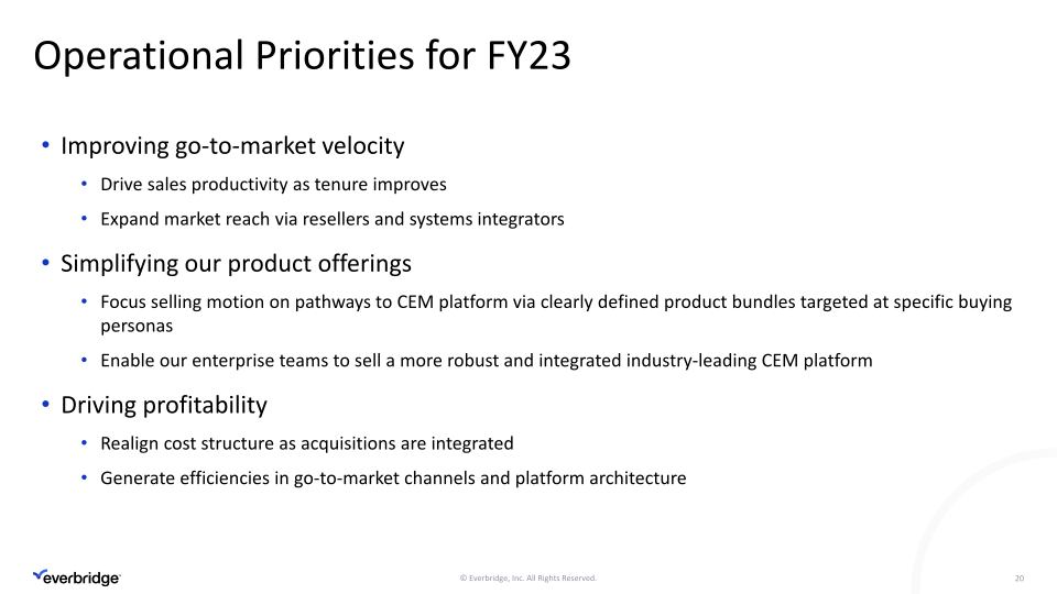 Everbridge First Quarter 2023 Investor Presentation slide image #21