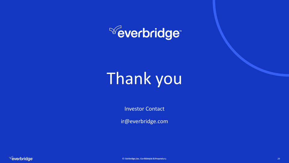 Everbridge First Quarter 2023 Investor Presentation slide image #30