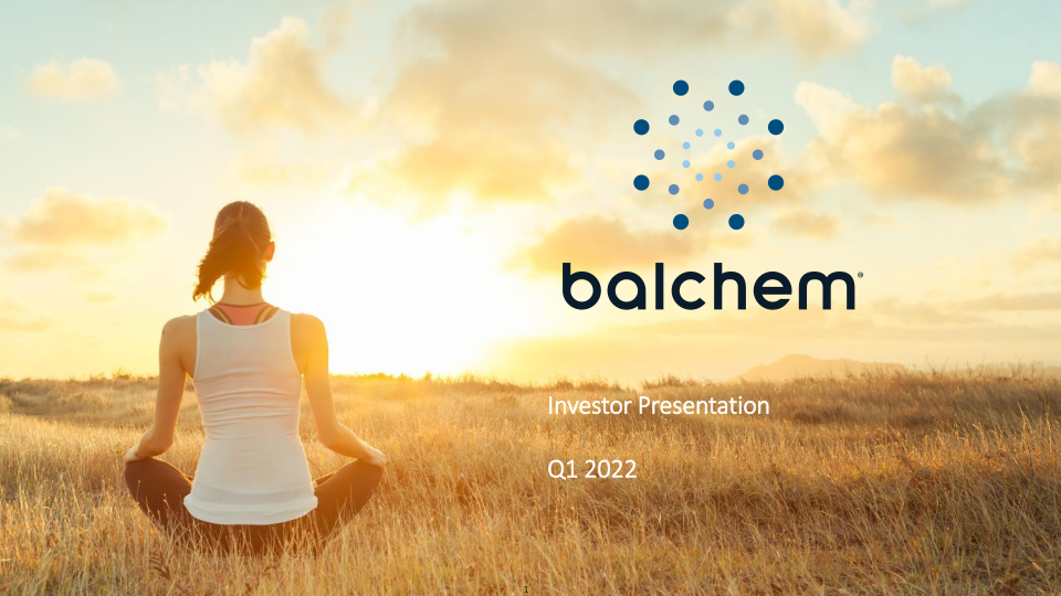 Balchem Investor Presentation image