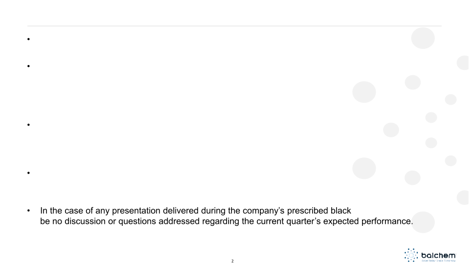 Balchem Investor Presentation slide image #3