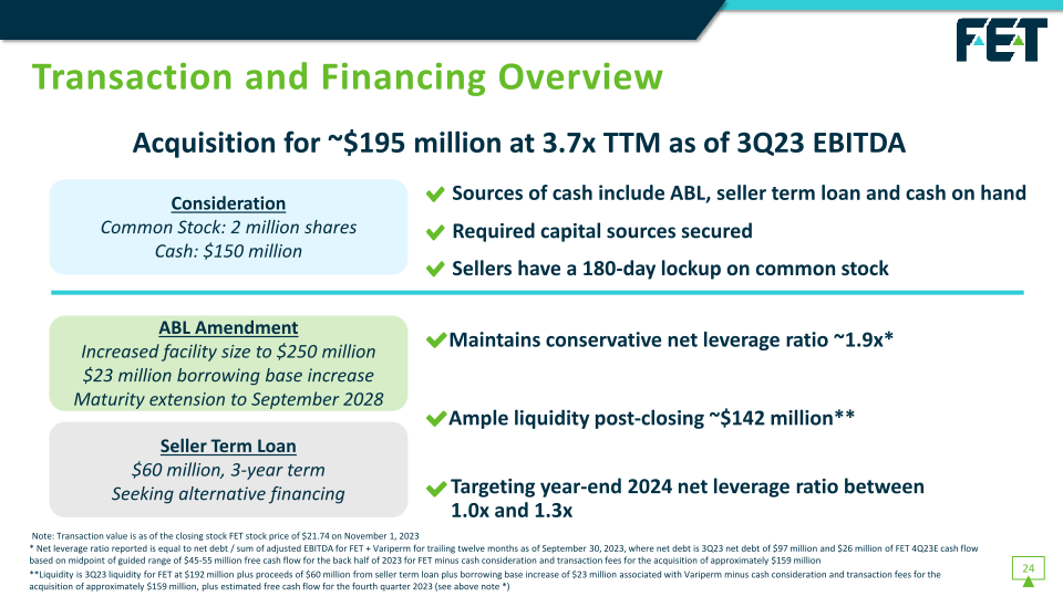 Fet Investor Presentation slide image #26