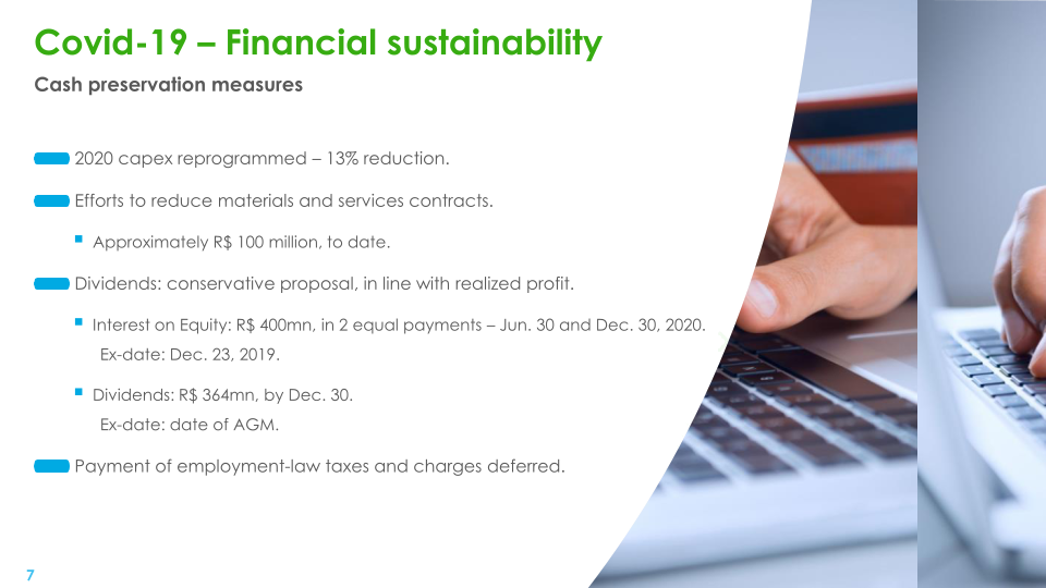 Cemig Results for 1Q20 slide image #8