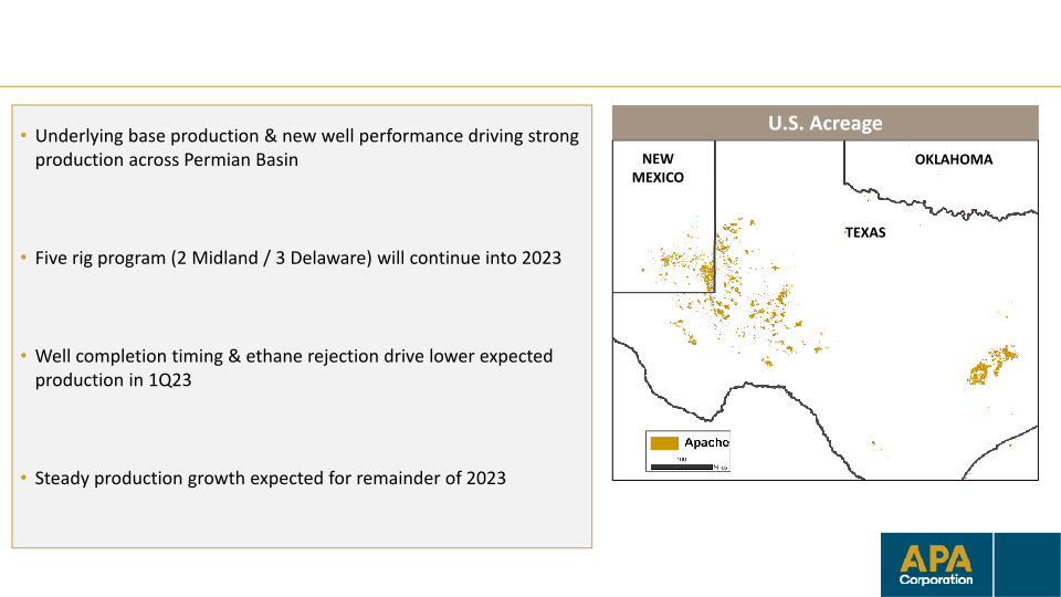 Apa Corporation Investor Update slide image #11