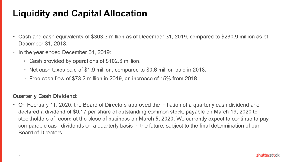 Fourth Quarter and Full Year 2019 slide image #8